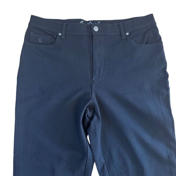 Gloria Vanderbilt All-Around Slimming Amanda Black Pants Size 14 - Picture 2 of 8